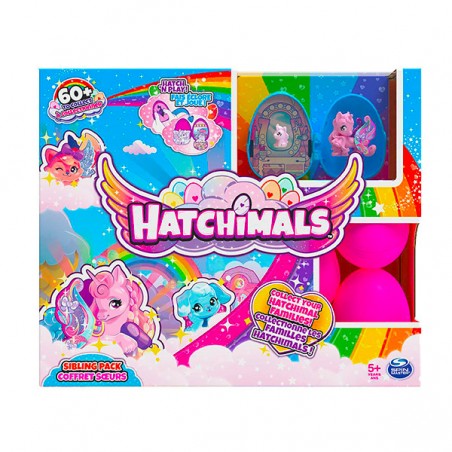 PACK DE 2 HATCHIMALS 1ADDO+1 BEBE