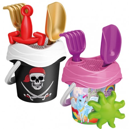  SEAU GARNI PIRATES/LICORNE D14CM DB24