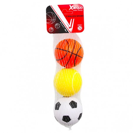  SET DE 3 MINI BALLES D6CM XAEQUO