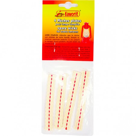  SACHET 4 MECHES LAMPE TEMPETE A HUILE