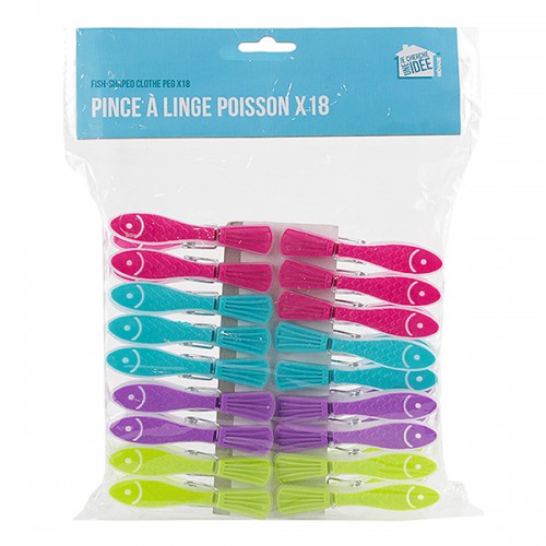  18 PINCES A LINGE POISSON