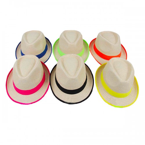  BORSALINO MIXTE RUBAN FLUO...