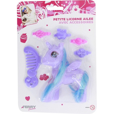  PETITE LICORNE AILEE AVEC ACCESSOIRES