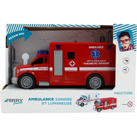  AMBULANCE/POMPIER SONORE ET LUMINEUSE