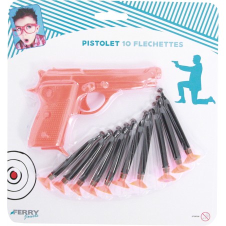  PISTOLET +  10 FLÈCHES BLISTER