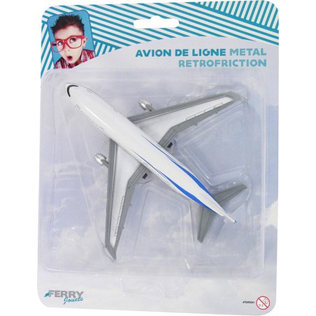  AVION DE LIGNE EN METAL RETROFRICTION