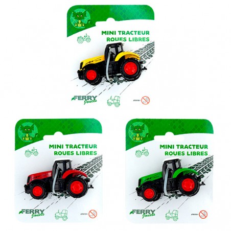  MINI TRACTEUR METAL ROUES LIBRES