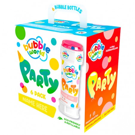  PACK 6 BULLES DE SAVON PARTY 60ml