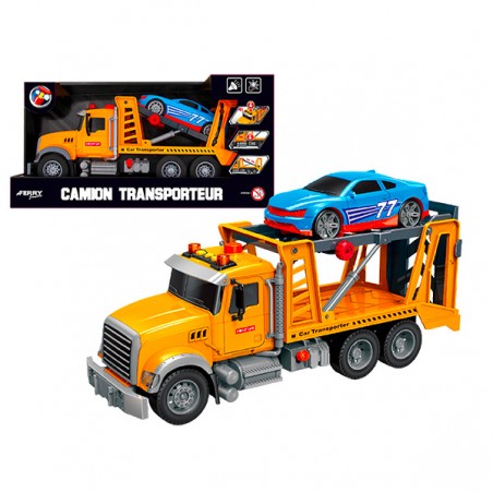  CAMION TRANSPORTEUR A FRICTION 35 CM 