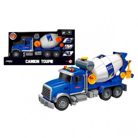  CAMION TOUPIE A FRICTION 35CM SON ET LUM