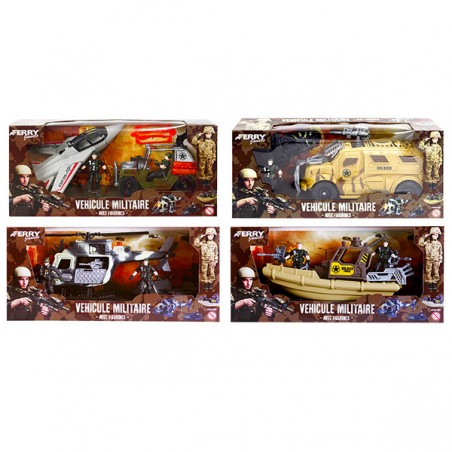  VEHICULES MILITAIRES + FIGURINES  