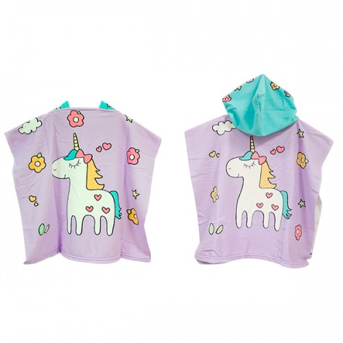  PONCHO MICROFIBRE LICORNE