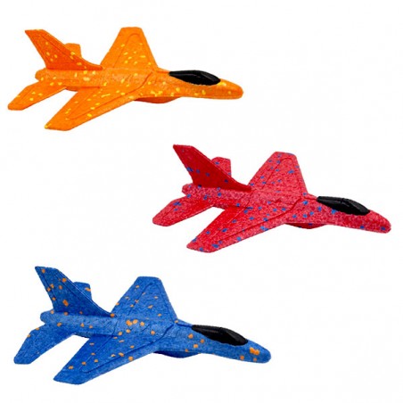  AVION DE CHASSE EN MOUSSE 24 CM