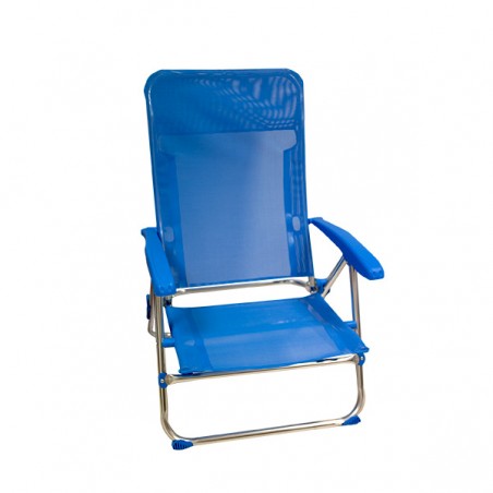  FAUTEUIL 5 POSITIONS HAUT DOSSIER ALU TE