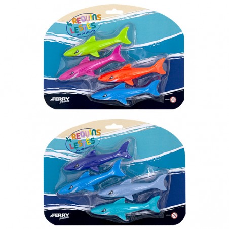  JEU DE PISCINE 4 REQUINS LESTES