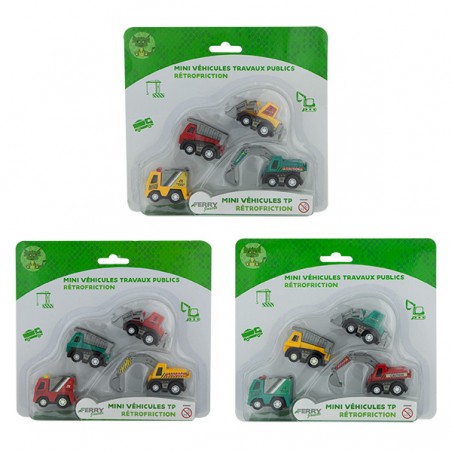  4 MINI VEHICULES TP RETROFRICTION