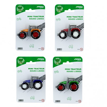  MINI TRACTEUR METAL ROUES LIBRES