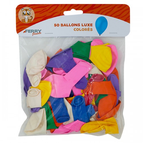  50  BALLONS ASSORTIS