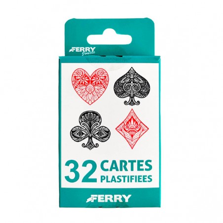  JEU DE 32 CARTES PLASTIFIEES