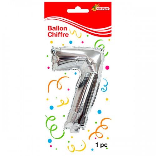  BALLON 36 CM METAL CHIFFRE 7