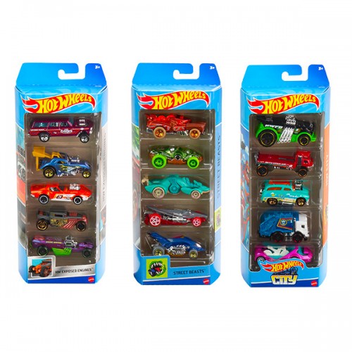  HOT WHEELS EN BLISTER DE 5