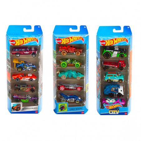  HOT WHEELS EN BLISTER DE 5