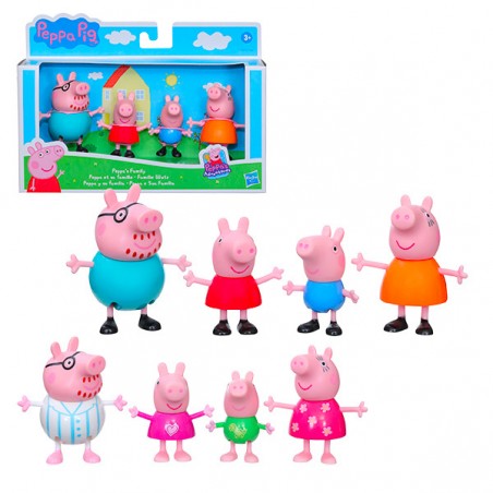  PACK DE 4 FIG FAMILLE PEPPA PIG ASST