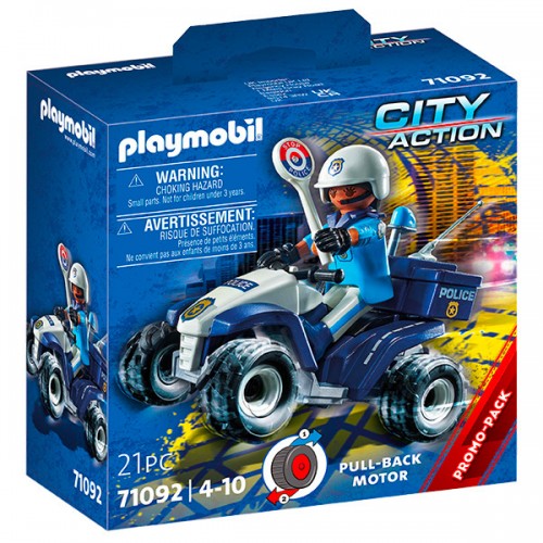  POLICIER ET QUAD