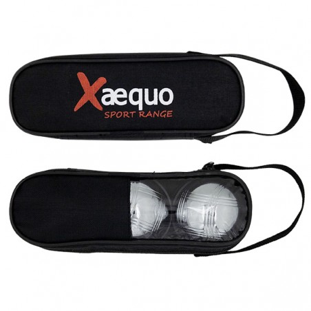 3 BOULES DE PETANQUE METAL X-AEQUO