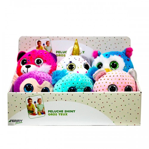 PELUCHE 18 CM  GROS YEUX DB 6