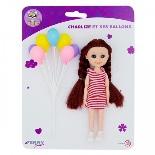 POUPEE CHARLIZE ET SES BALLONS