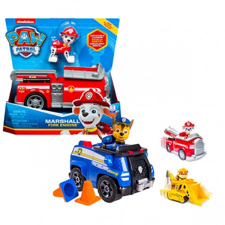 VEHICULE + FIGURINE PAW PATROL ASST.