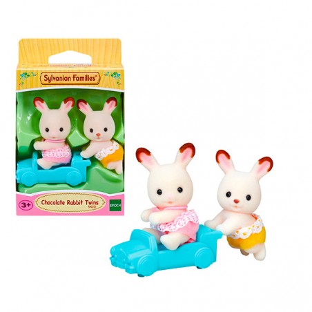 JUMEAUX LAPIN CHOCOLAT SYLVANIAN