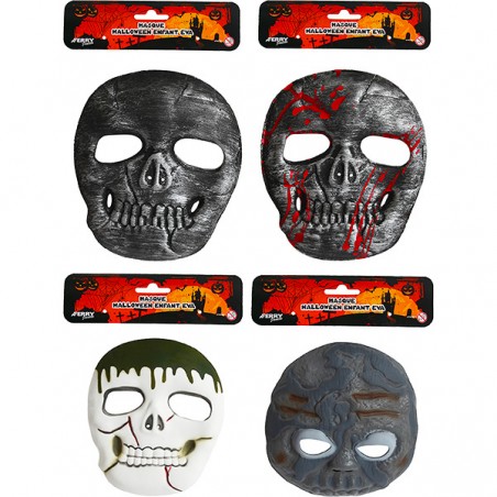 MASQUE HALLOWEEN ENFANT EVA - 4 ASSORTIS