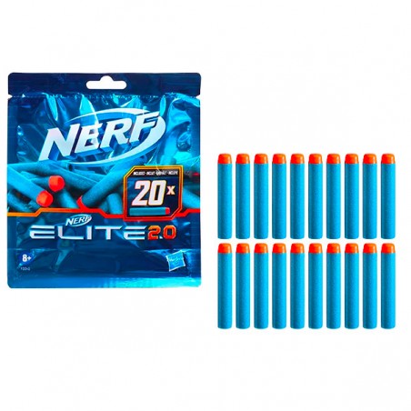 RECHARGE DE 20 FLÉCHETTES NERF ELITE 2.0