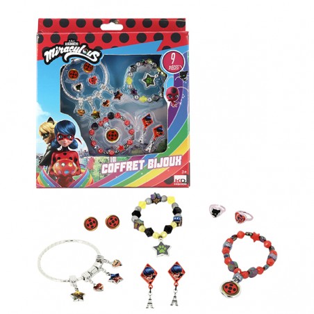 COFFRET BIJOUX MIRACULOUS 9PCS