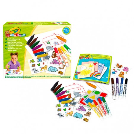 MON 1ER KIT COLORIAGE & GOMMETTES CRAYOL