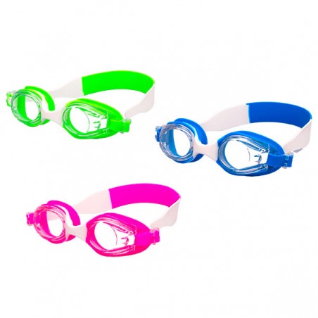 LUNETTES PISCINE ENFANT SILICONE BICOLOR