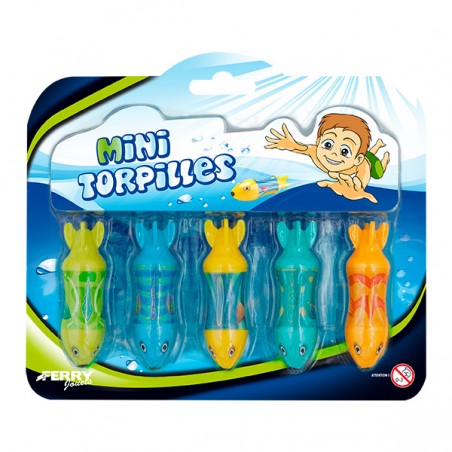 JEU DE PISCINE 5 MINI TORPILLES