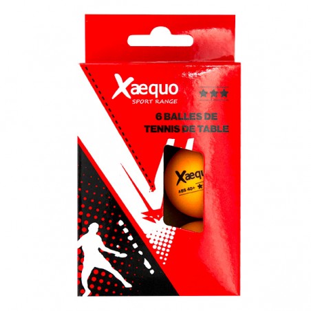 6 BALLES TENNIS DE TABLE 3* X-AEQUO