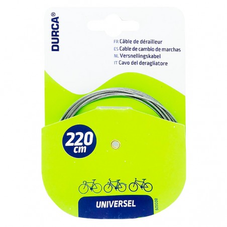 CABLE DERAILLEUR UNIVERSEL 2.20M