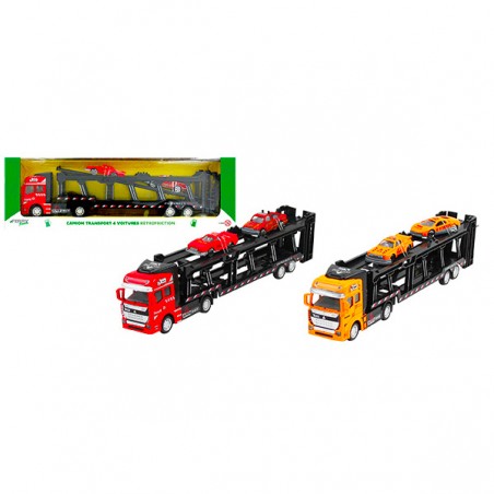 CAMION METAL TRANSPORT 4 VOITURES