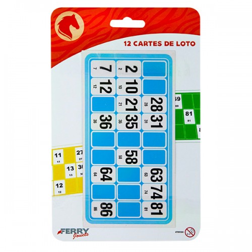 12 CARTES DE LOTO