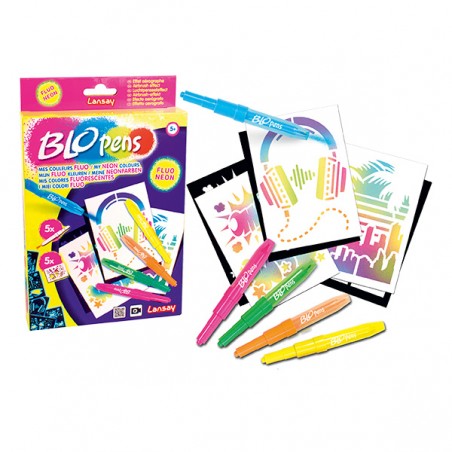 BLOPENS FLUO  + POCHOIRS